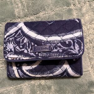 Vera Bradley Navy and White Quilted Wallet
